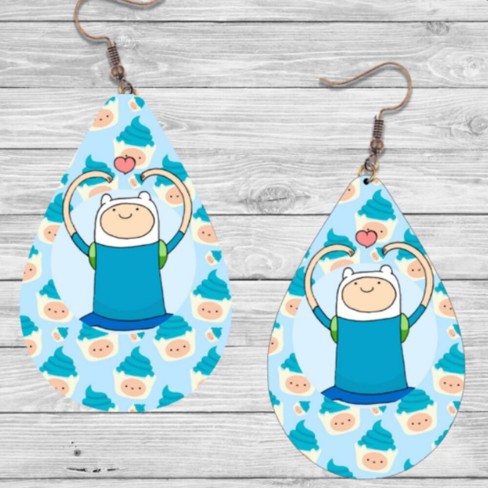 Adventure Time Earrings: Hypoallergenic